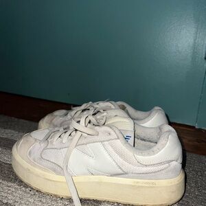 New Balance Cream and White Women's Sneakers